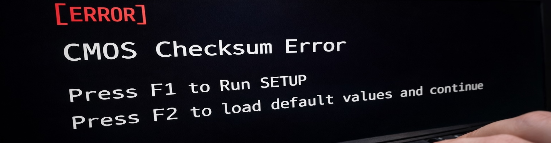 CMOS checksum error — что это значит и как исправить