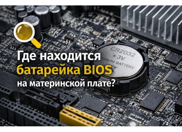Где находится батарейка BIOS