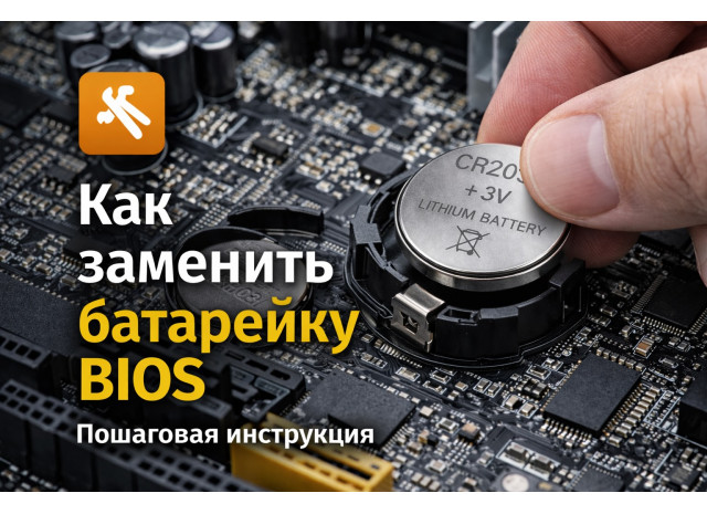 Как заменить батарейку BIOS