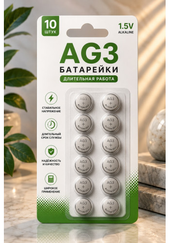 AG3 батарейки 10шт