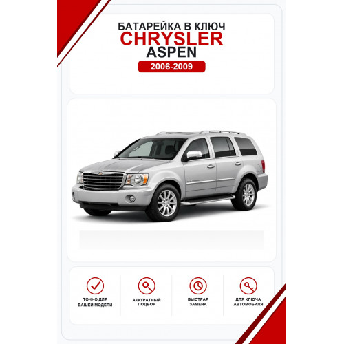 Батарейки в ключ Chrysler Aspen (Крайслер Аспен)