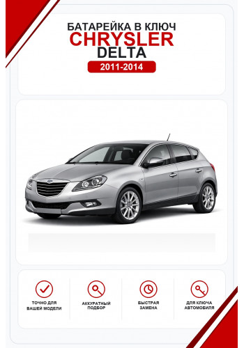 Батарейки в ключ Chrysler Delta (Крайслер Дельта)