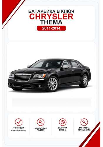 Батарейки в ключ Chrysler Thema (Крайслер Тема)