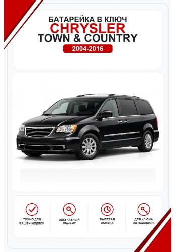 Батарейки в ключ Chrysler Town & Country (Крайслер Таун энд Кантри)