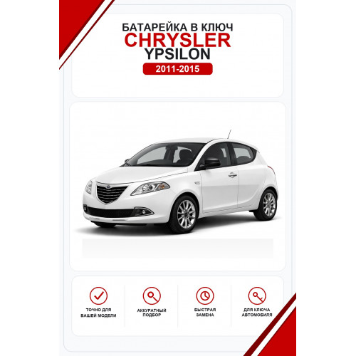 Батарейки в ключ Chrysler Ypsilon (Крайслер Ипсилон)