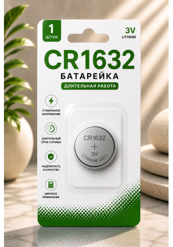CR1632 батарейка 3в 1шт