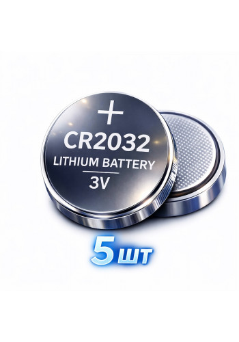 CR2032 батарейки литиевые плоские 3В 5 штуки в упаковке