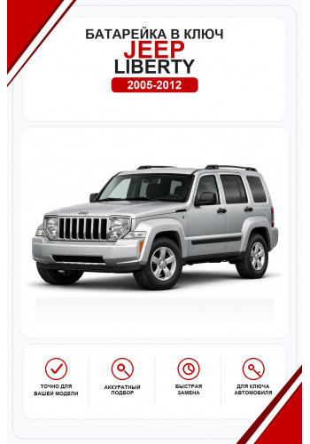 Батарейки в ключ Jeep Liberty (Джип Либерти)