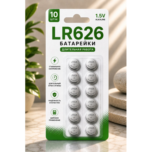 LR626 батарейки 10шт