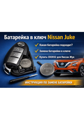 Батарейка в ключ Nissan Juke