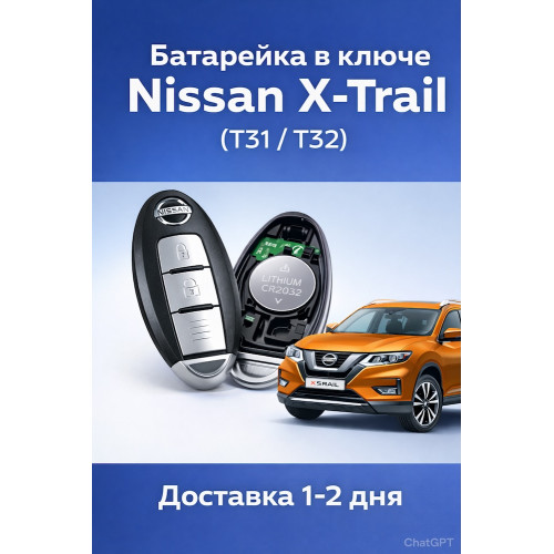 Батарейка в ключ Nissan X-Trail