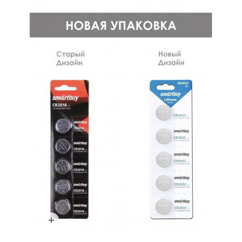 CR2032 батарейки литиевые плоские 3В